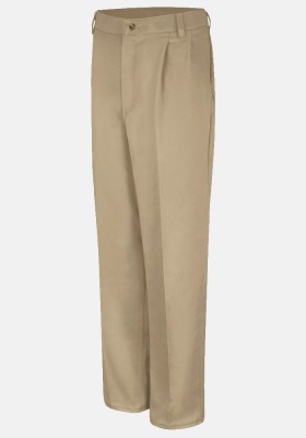 Red Kap Men’s Pleated Front Cotton Casual Pant 